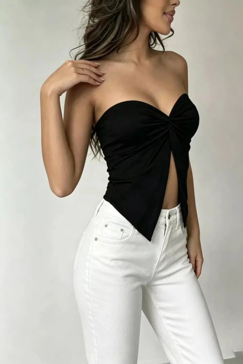 Twist Front Tube Top - Q.B.Accessories