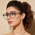 Lightweight Round Frame Glasses - Q.B.Accessories