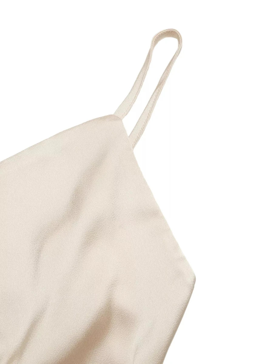 Ruched Spaghetti Strap Bodysuit - Q.B.Accessories
