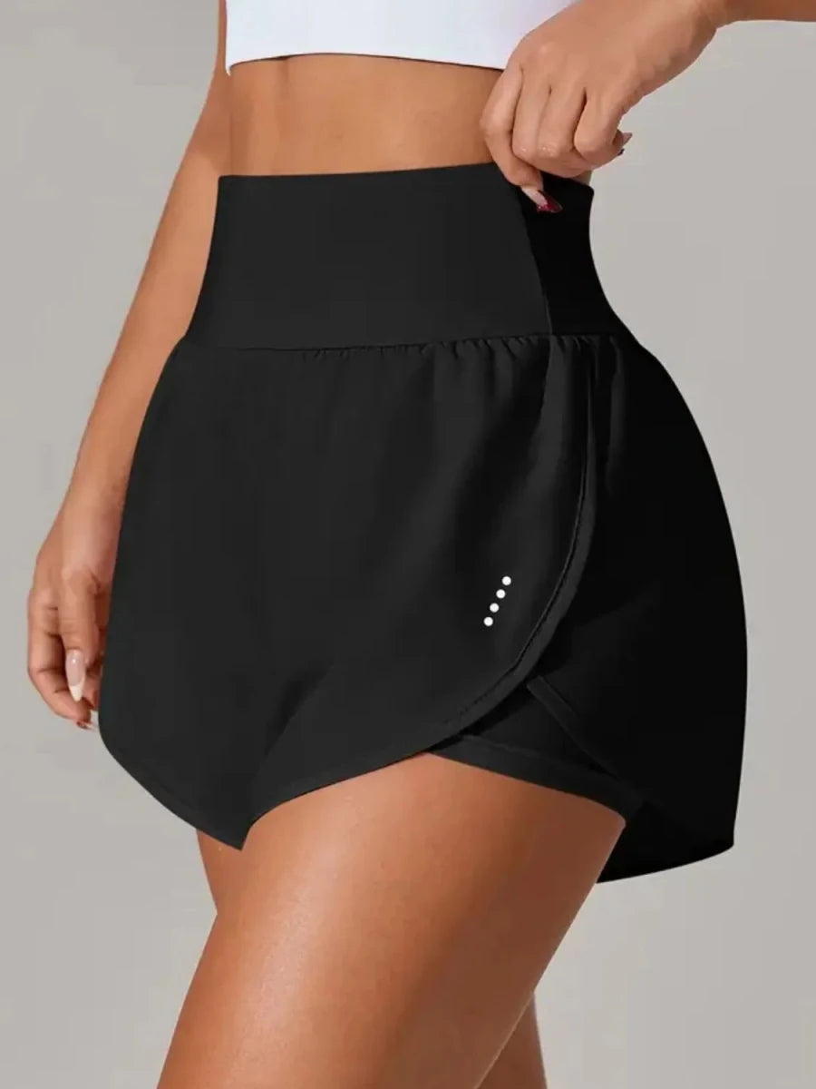 Pocketed High Waist Active Shorts - Q.B.Accessories