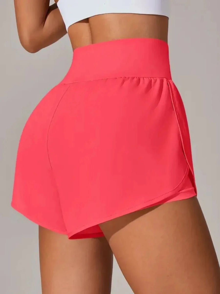 Pocketed High Waist Active Shorts - Q.B.Accessories