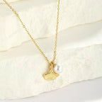 Pearl & Shell Pendant Necklace - Q.B.Accessories