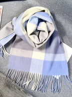 Plaid Scarf with Fringe - Q.B.Accessories