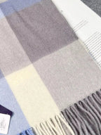 Plaid Scarf with Fringe - Q.B.Accessories