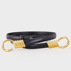 Hook Buckle Skinny Belt - Q.B.Accessories