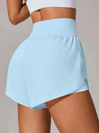 Pocketed High Waist Active Shorts - Q.B.Accessories