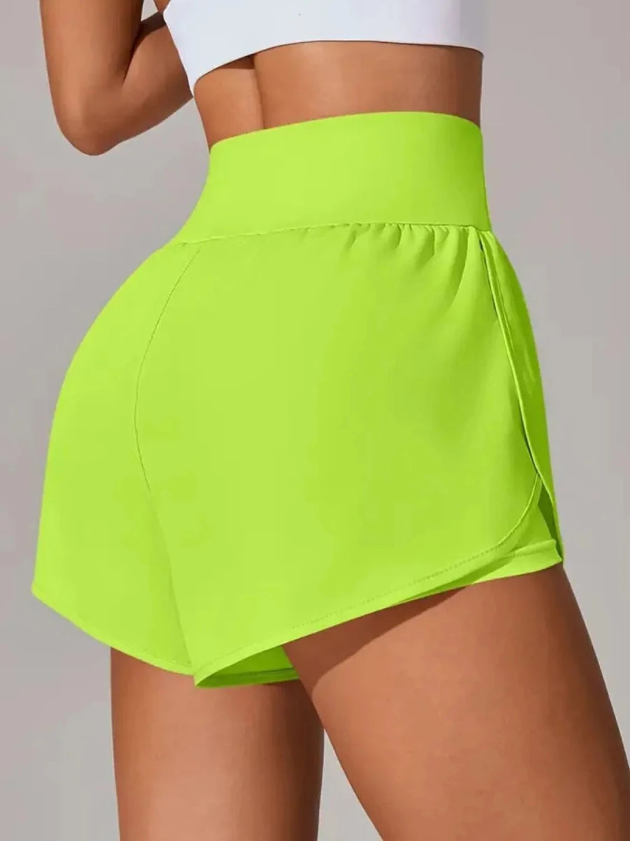 Pocketed High Waist Active Shorts - Q.B.Accessories