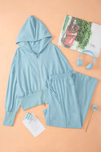 Zip - Up Hoodie and Pants Active Set - Q.B.Accessories