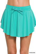 Zenana Ruffle Hem Tennis Skirt With Hidden Inner Pockets - Q.B.Accessories