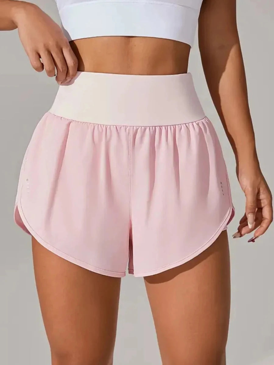 Pocketed High Waist Active Shorts - Q.B.Accessories