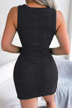 Cutout Sleeveless Knit Dress - Q.B.Accessories