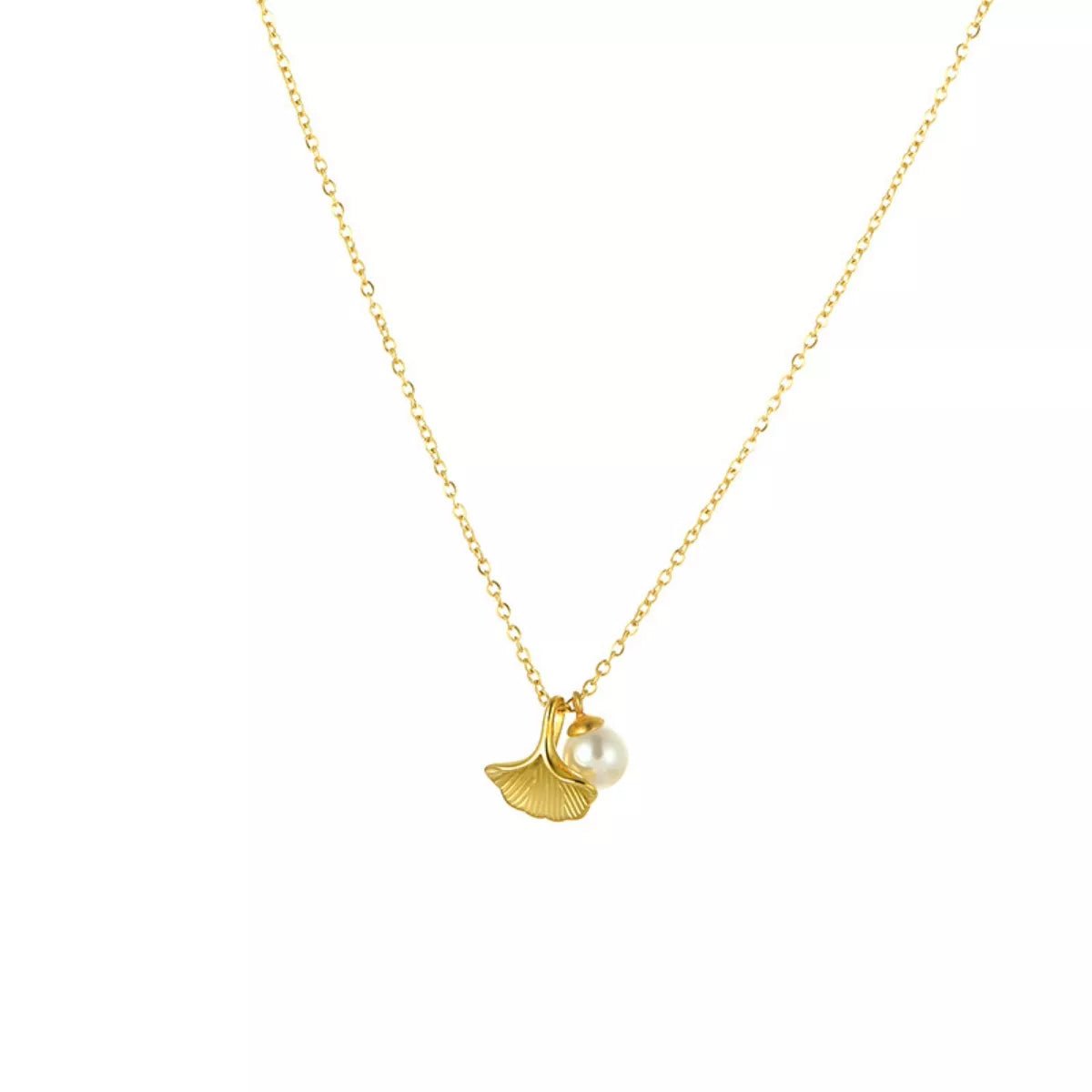 Pearl & Shell Pendant Necklace - Q.B.Accessories