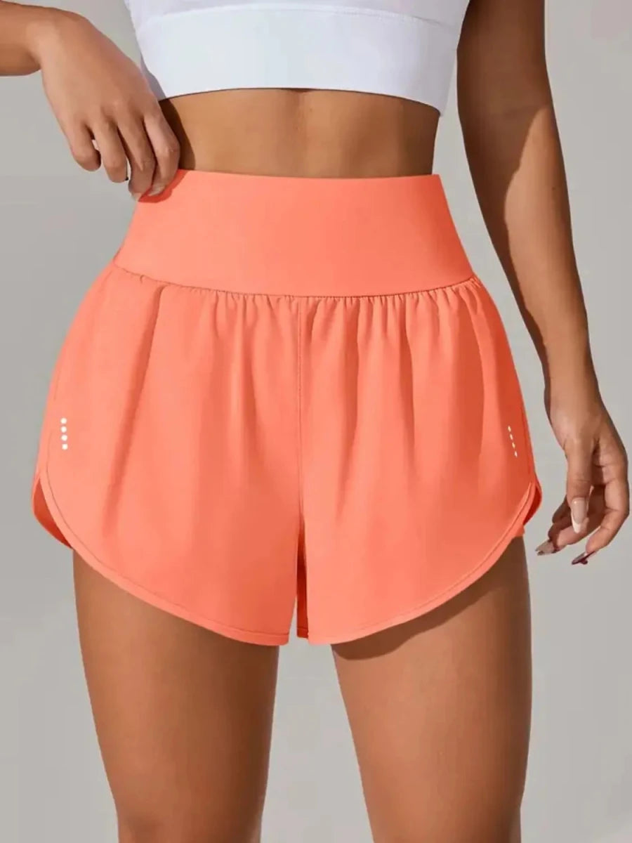 Pocketed High Waist Active Shorts - Q.B.Accessories