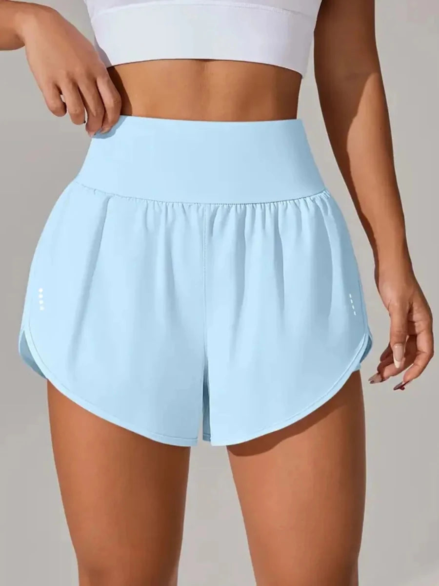 Pocketed High Waist Active Shorts - Q.B.Accessories