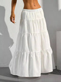 Flowy Tiered Maxi Skirt - Q.B.Accessories