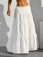 Flowy Tiered Maxi Skirt - Q.B.Accessories