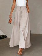High Waist Wide Leg Pants - Q.B.Accessories