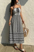 Tie - Front Square Neck Cami Dress - Q.B.Accessories