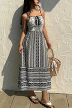 Tie - Front Square Neck Cami Dress - Q.B.Accessories