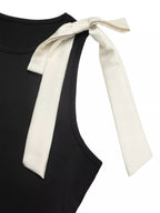 Bow Detail Sleeveless Bodysuit - Q.B.Accessories