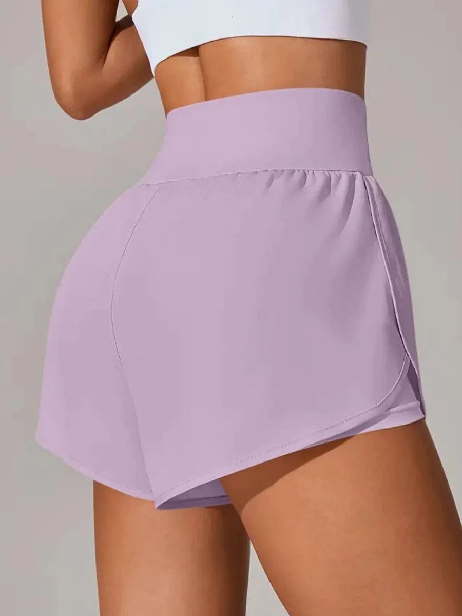 Pocketed High Waist Active Shorts - Q.B.Accessories