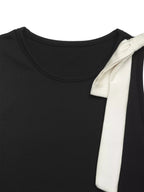 Bow Detail Sleeveless Bodysuit - Q.B.Accessories