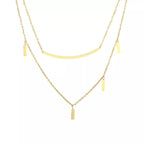 Double Layered Gold Necklace - Q.B.Accessories