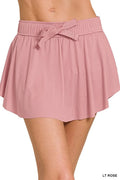 Zenana Ruffle Hem Tennis Skirt With Hidden Inner Pockets - Q.B.Accessories