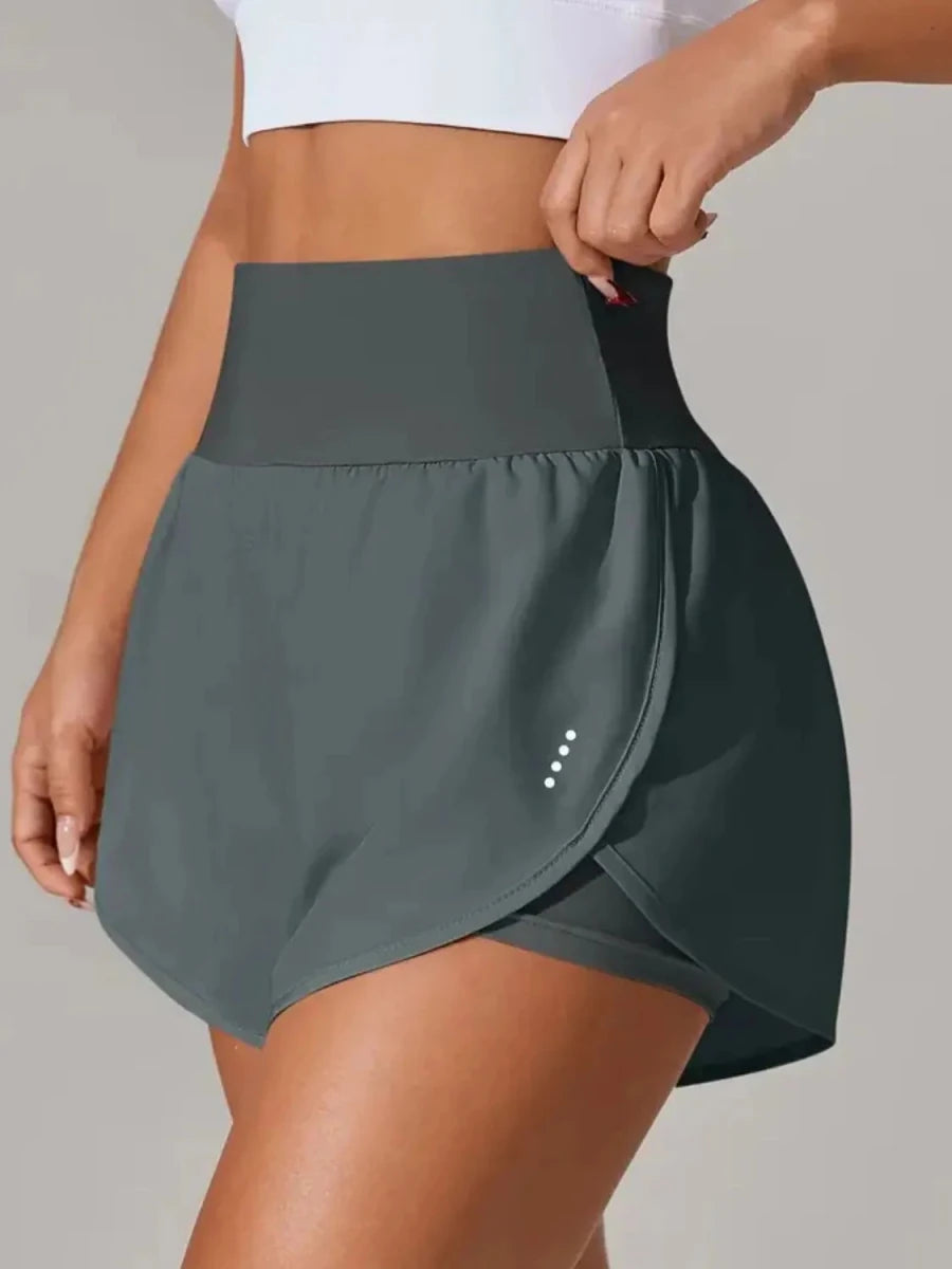 Pocketed High Waist Active Shorts - Q.B.Accessories