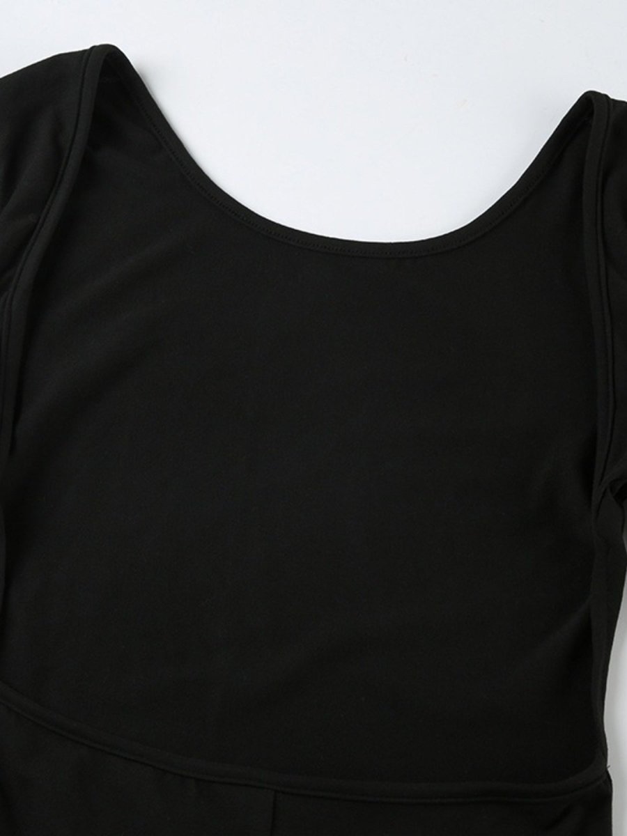 Long Sleeve Ruched Active Romper - Q.B.Accessories