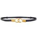 Hook Buckle Skinny Belt - Q.B.Accessories