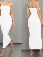 Sleeveless Bodycon Midi Dress - Q.B.Accessories