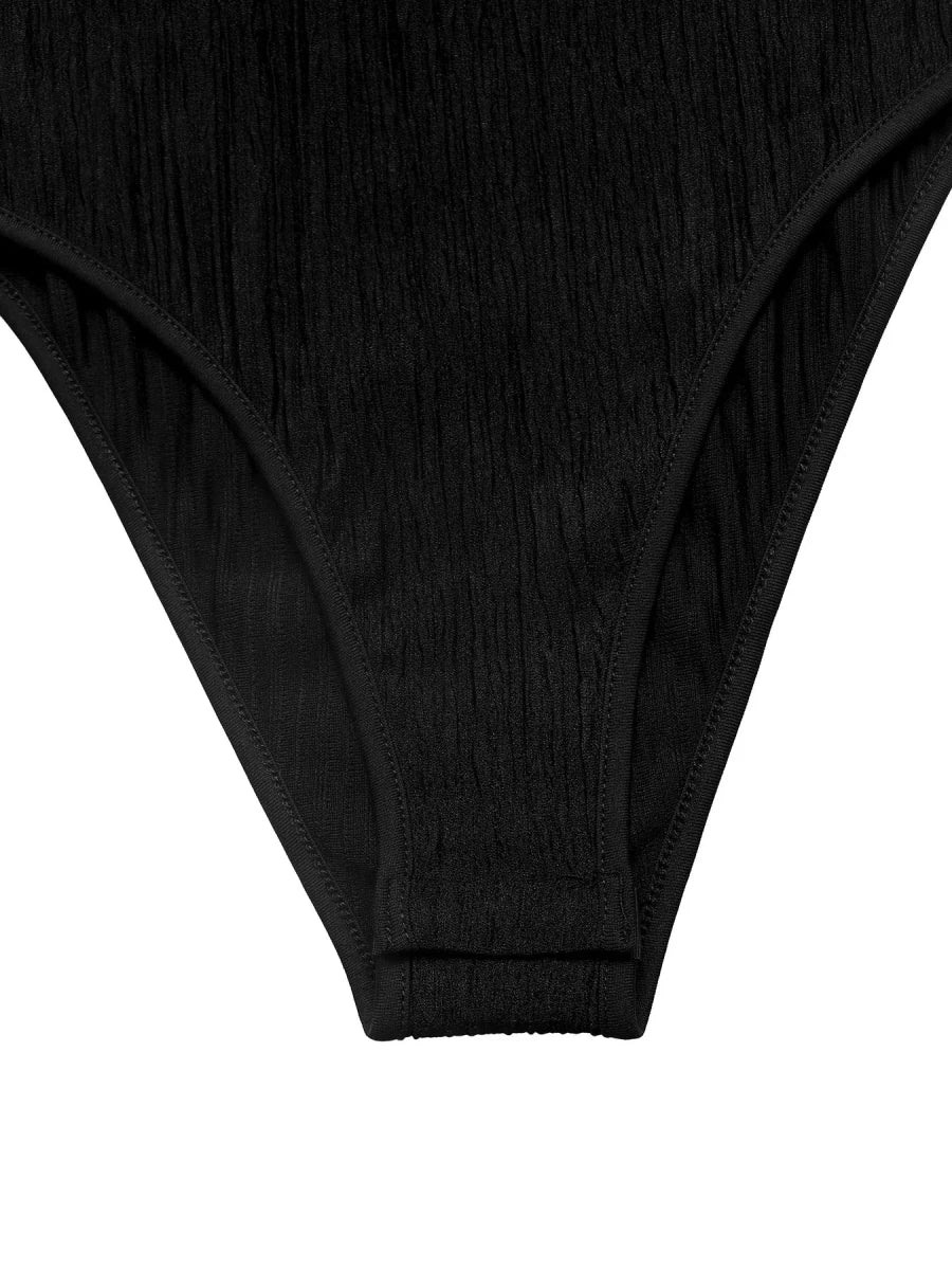 Cold Shoulder Flounce Sleeve Bodysuit - Q.B.Accessories