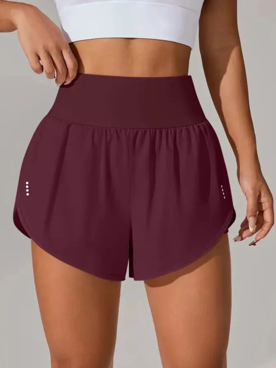 Pocketed High Waist Active Shorts - Q.B.Accessories