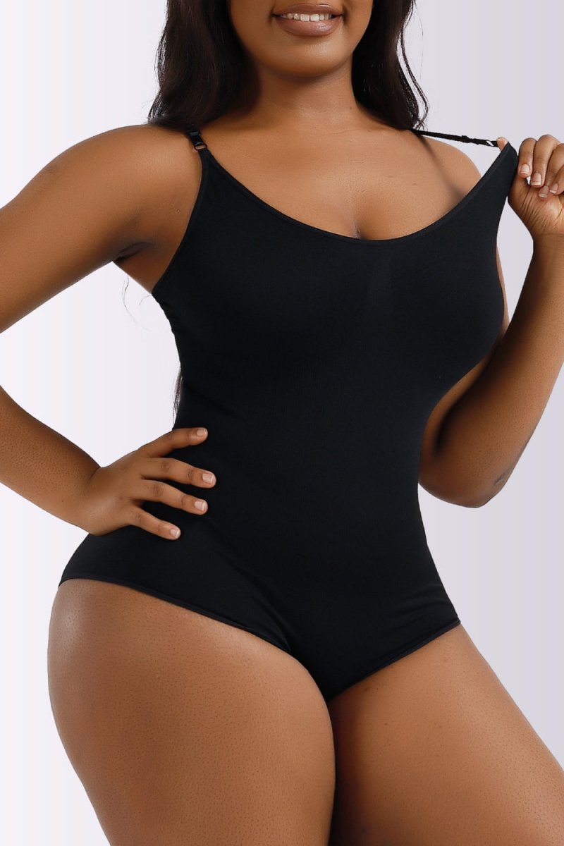 Full Size Spaghetti Strap Shaping Bodysuit - Q.B.Accessories