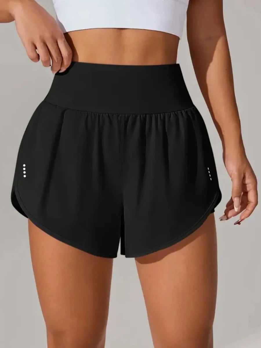Pocketed High Waist Active Shorts - Q.B.Accessories