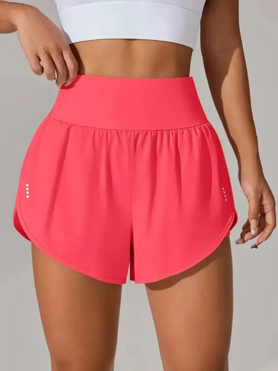 Pocketed High Waist Active Shorts - Q.B.Accessories