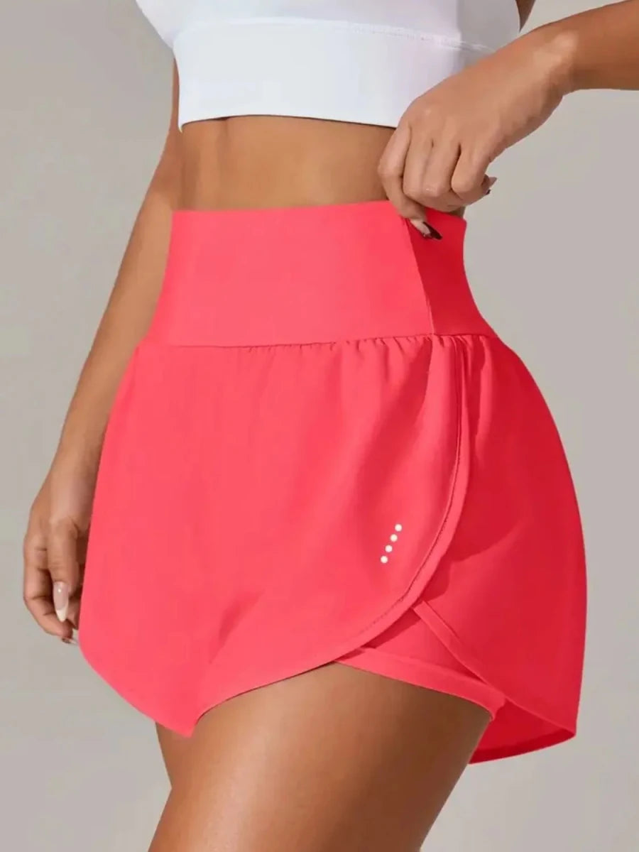 Pocketed High Waist Active Shorts - Q.B.Accessories