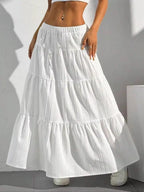 Flowy Tiered Maxi Skirt - Q.B.Accessories