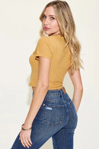 Ribbed Essential T-Shirt – Fitted Everyday Style | QBA - Q.B.Accessories