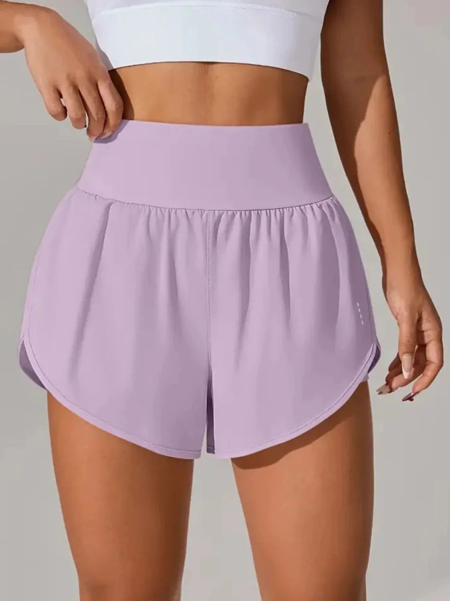 Pocketed High Waist Active Shorts - Q.B.Accessories