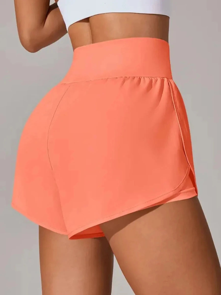 Pocketed High Waist Active Shorts - Q.B.Accessories