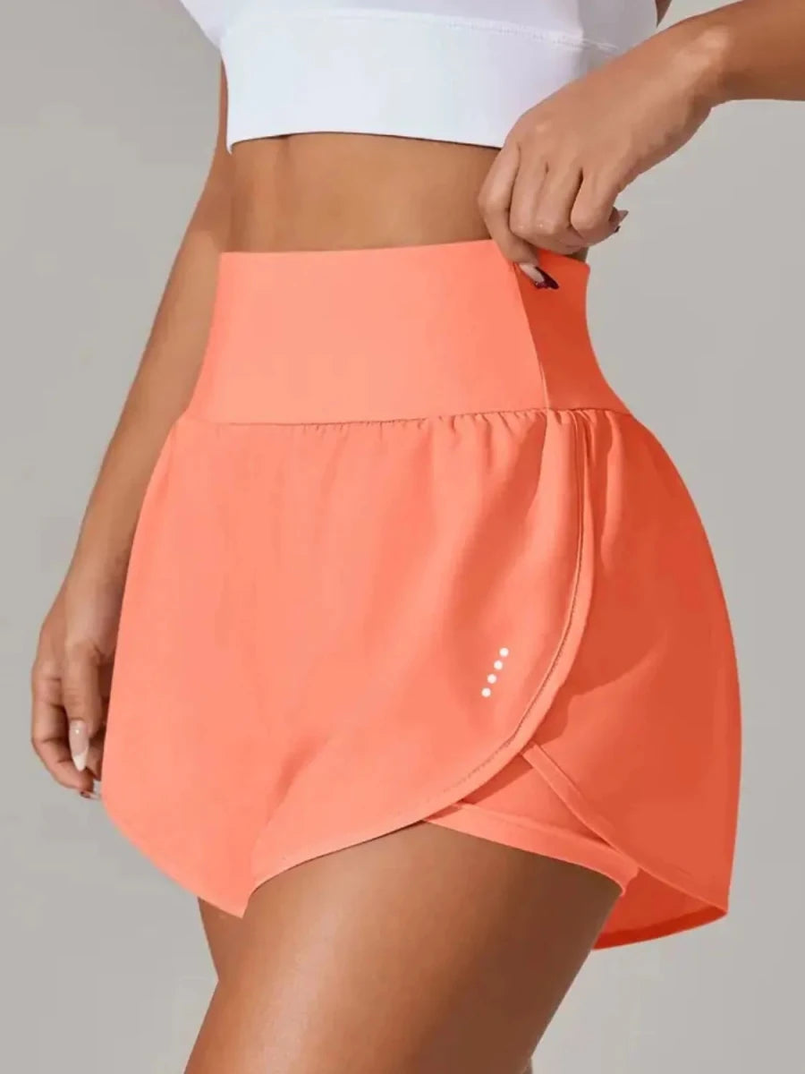 Pocketed High Waist Active Shorts - Q.B.Accessories