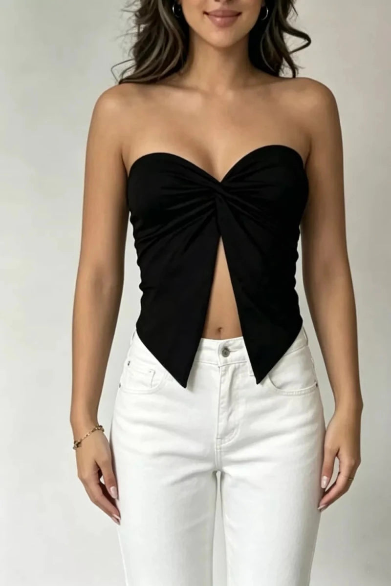 Twist Front Tube Top - Q.B.Accessories
