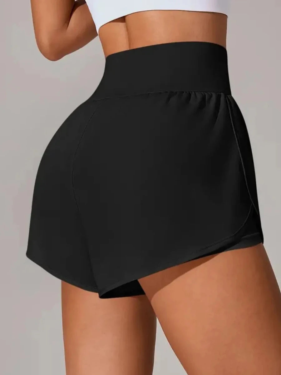 Pocketed High Waist Active Shorts - Q.B.Accessories