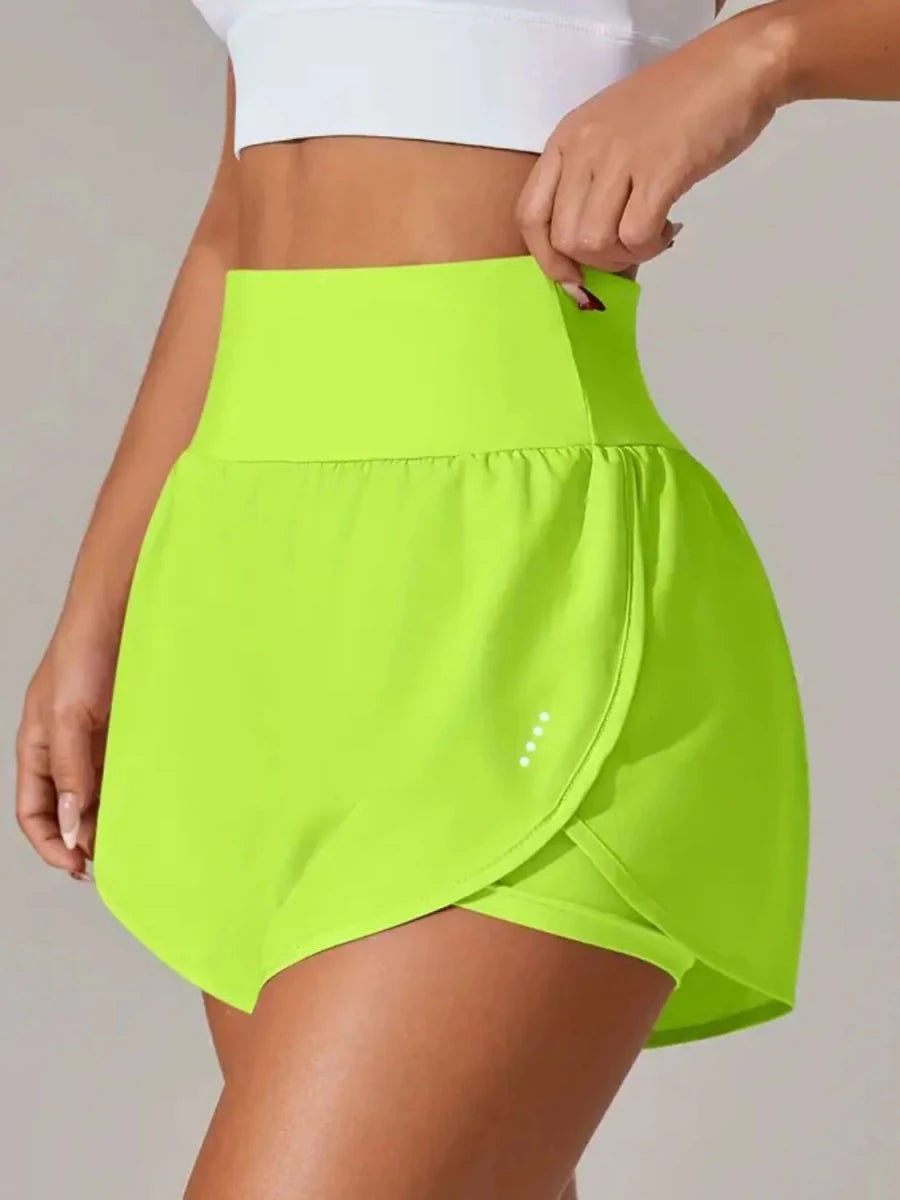 Pocketed High Waist Active Shorts - Q.B.Accessories