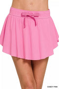 Zenana Ruffle Hem Tennis Skirt With Hidden Inner Pockets - Q.B.Accessories