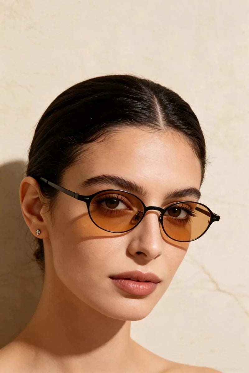 Vintage Oval Sunglasses - Q.B.Accessories