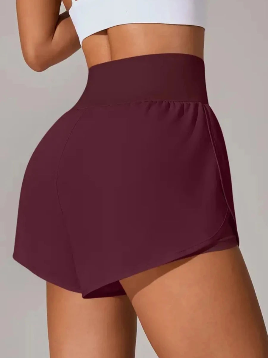 Pocketed High Waist Active Shorts - Q.B.Accessories