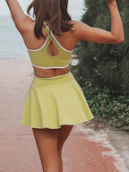 Wide Strap Active Dress with Unitard Liner - Q.B.Accessories